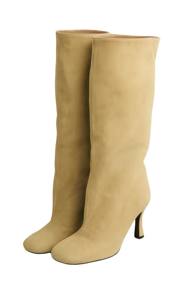 Winter Street Style Round Toe Knee High Women's Boots High Heel Boots Female Long Boots